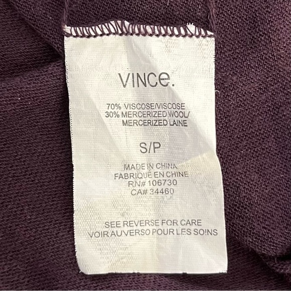 VINCE Wool Blend Boatneck Sweater. Small. - Picture 6 of 7